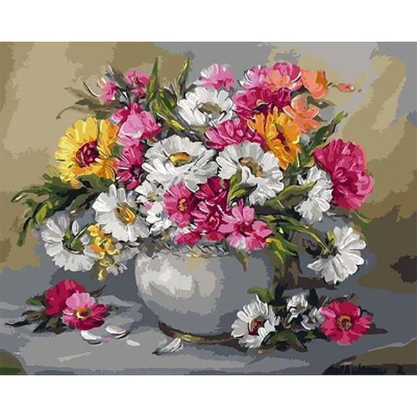 paint by numbers | Flowers and petals | easy flowers | FiguredArt