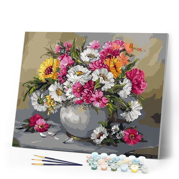 paint by numbers | Flowers and petals | easy flowers | FiguredArt