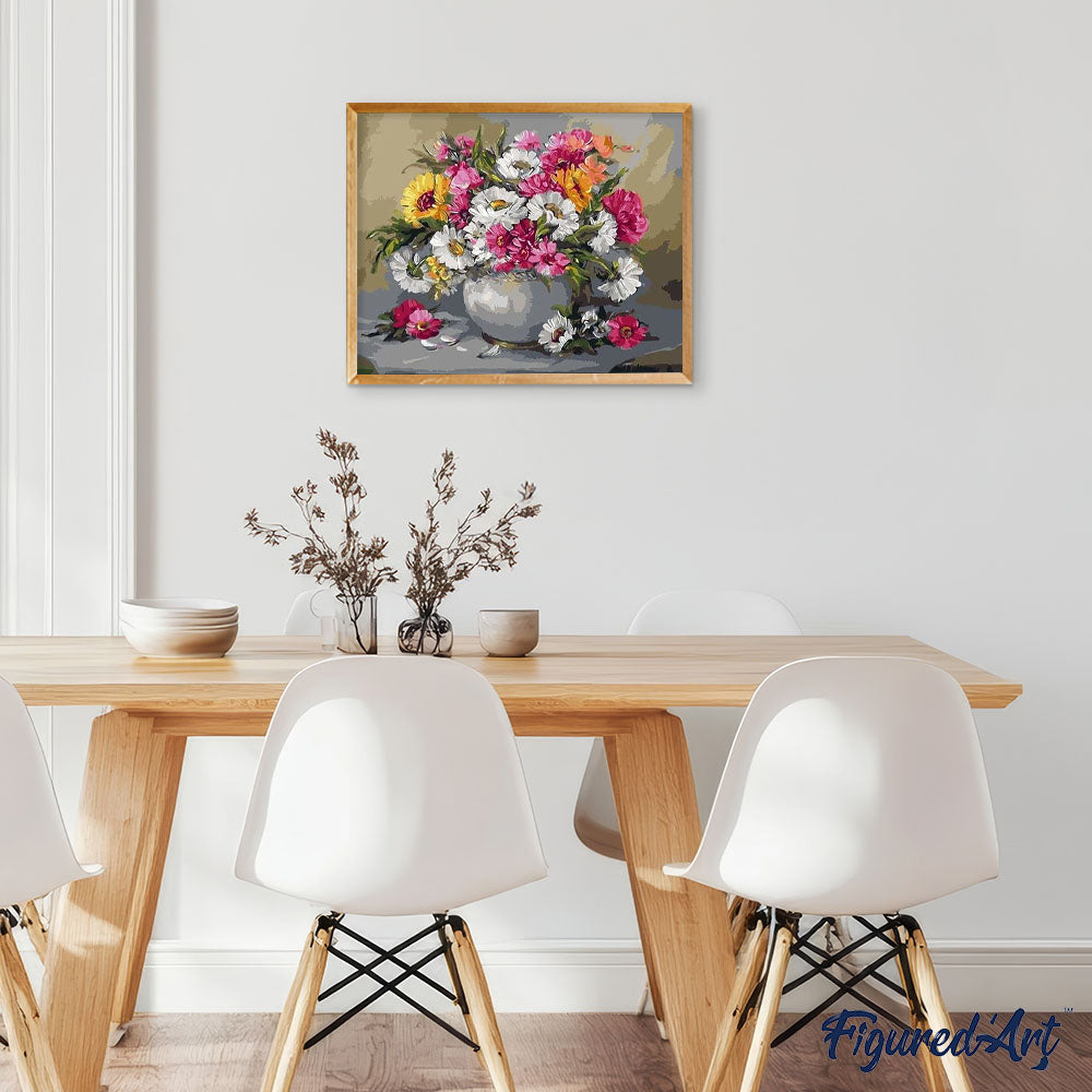 paint by numbers | Flowers and petals | easy flowers | FiguredArt