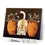 paint by numbers | Cat and vases | animals cats flowers intermediate | FiguredArt