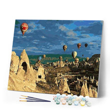 Load image into Gallery viewer, paint by numbers | Hot Air Balloon in Turkey | advanced landscapes | FiguredArt