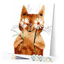 paint by numbers | Cat and Daisies | animals cats easy | FiguredArt