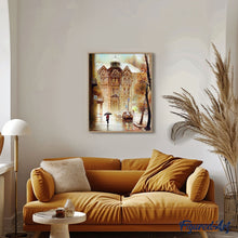 Load image into Gallery viewer, paint by numbers | Street Winter in Russia | advanced cities | FiguredArt