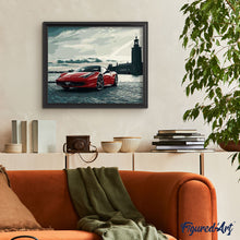 Load image into Gallery viewer, paint by numbers | Red Ferrari | cities intermediate | FiguredArt