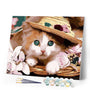 paint by numbers | Cat wearing a Hat | animals cats easy | FiguredArt