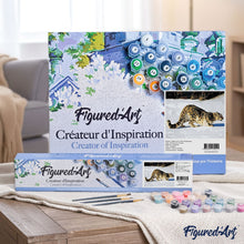 Load image into Gallery viewer, paint by numbers | Leopard in the Snow | animals easy leopards | FiguredArt