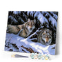 paint by numbers | Wolves in Winter | advanced animals wolves | FiguredArt