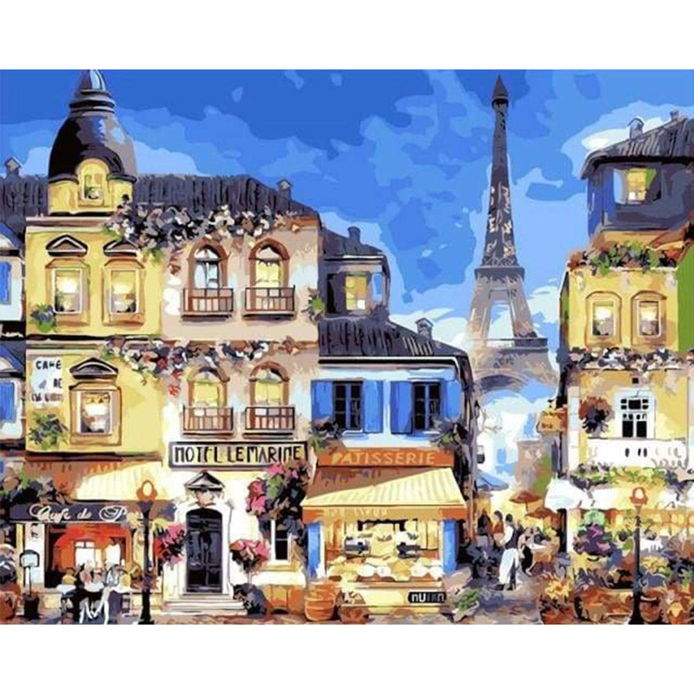 paint by numbers | Paris neighborhood | advanced cities | FiguredArt