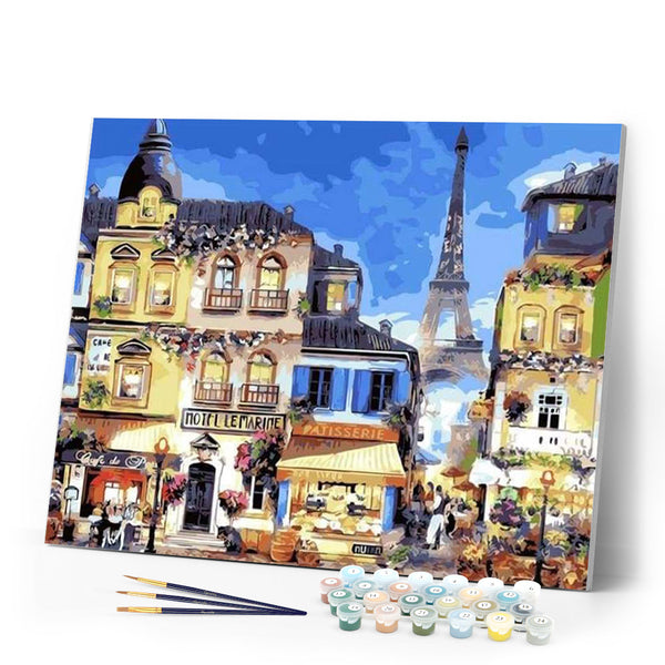 paint by numbers | Paris neighborhood | advanced cities | FiguredArt