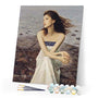 paint by numbers | Woman on Rocks at the Beach | intermediate romance | FiguredArt