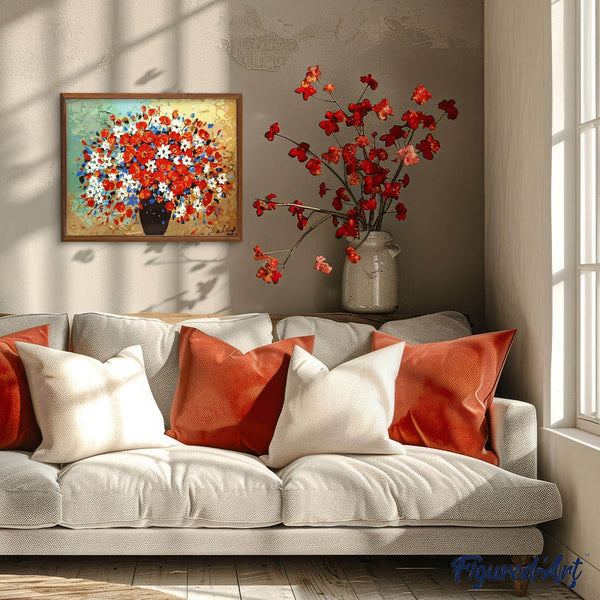 paint by numbers | Flowers tricolor | flowers intermediate | FiguredArt