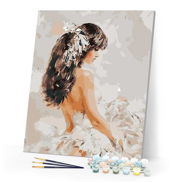 paint by numbers | Lady at School | cities easy | FiguredArt