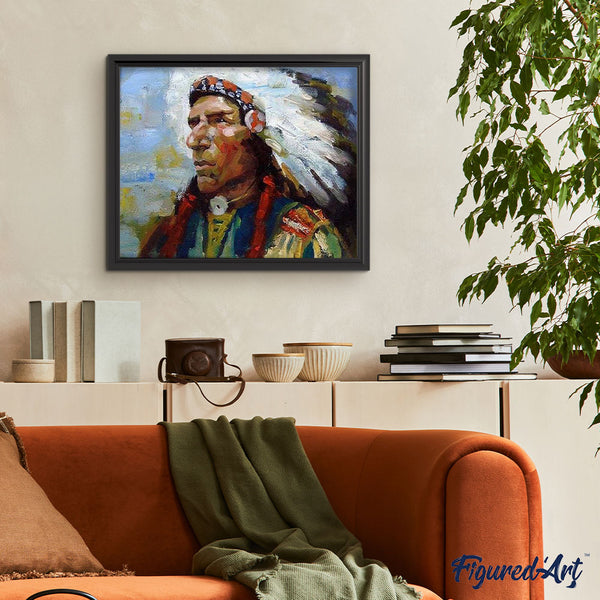 paint by numbers | Indian leader | advanced world | FiguredArt