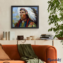 Load image into Gallery viewer, paint by numbers | Indian leader | advanced world | FiguredArt