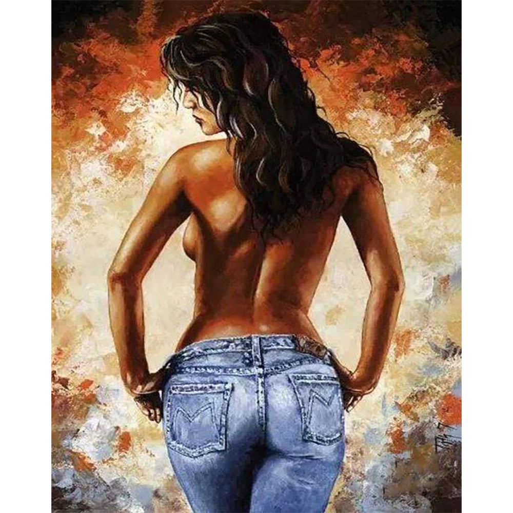 paint by numbers | Sexy womans back | advanced nude romance | FiguredArt