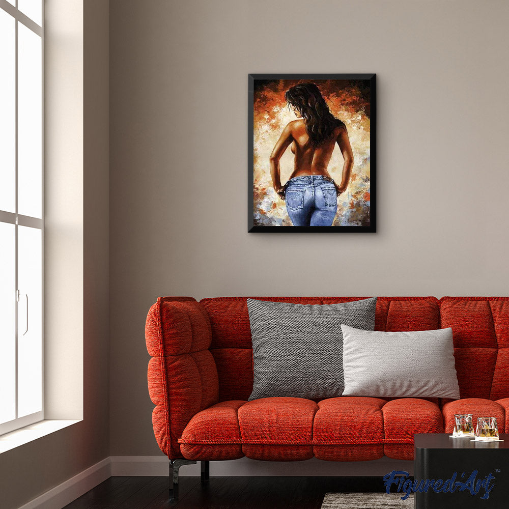 paint by numbers | Sexy womans back | advanced nude romance | FiguredArt