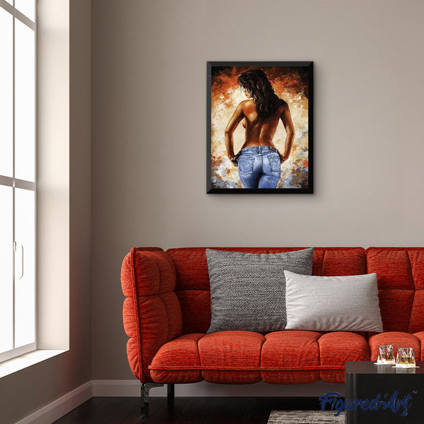 paint by numbers | Sexy womans back | advanced nude romance | FiguredArt