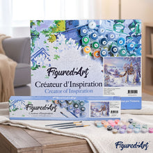 Load image into Gallery viewer, paint by numbers | Winter Village | easy landscapes | FiguredArt