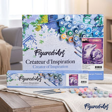 Load image into Gallery viewer, paint by numbers | Dolphins Forever Together | animals dolphins easy | FiguredArt