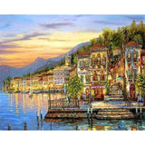paint by numbers | Lake in Italy | advanced landscapes | FiguredArt