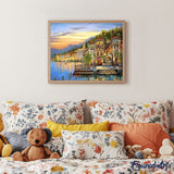 paint by numbers | Lake in Italy | advanced landscapes | FiguredArt