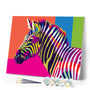 Paint by numbers | Pop Art Zebra | animals easy Pop Art zebras | Figured'Art