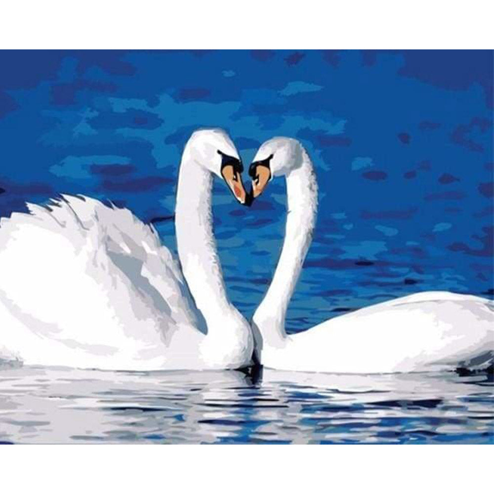 Paint by numbers - Two Swans – Figured'Art