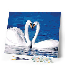 Load image into Gallery viewer, paint by numbers | Two Swans | animals birds easy swans | FiguredArt
