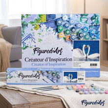 Load image into Gallery viewer, paint by numbers | Two Swans | animals birds easy swans | FiguredArt