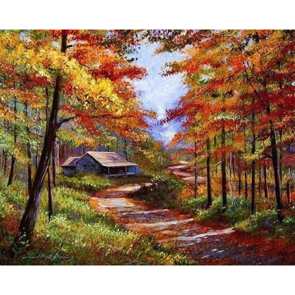 paint by numbers | Autumn Trail | advanced landscapes | FiguredArt