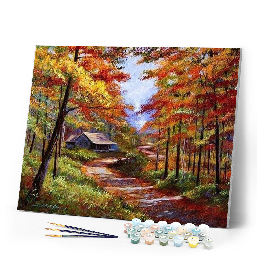paint by numbers | Autumn Trail | advanced landscapes | FiguredArt