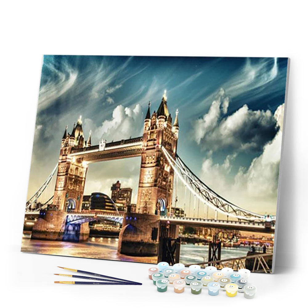 Paint by numbers | Magnificent London bridge | advanced cities | Figured'Art