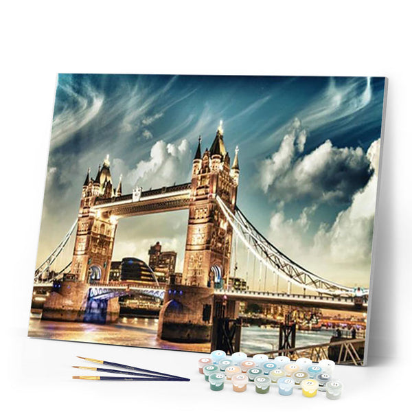 Paint by numbers | Magnificent London bridge | advanced cities | Figured'Art