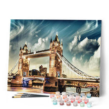 Load image into Gallery viewer, Paint by numbers | Magnificent London bridge | advanced cities | Figured'Art