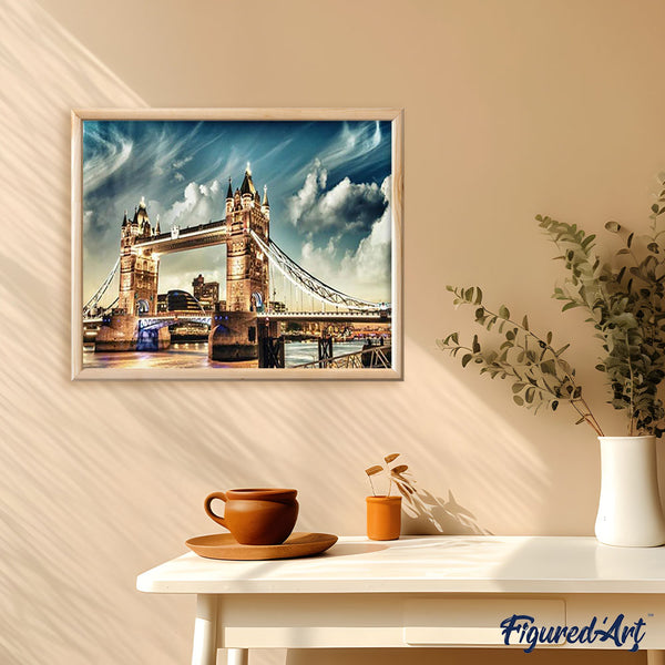Paint by numbers | Magnificent London bridge | advanced cities | Figured'Art