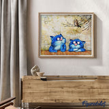 Paint by numbers | Small blue cats | animals cats advanced | Figured'Art