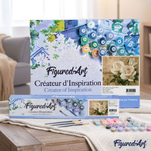 Load image into Gallery viewer, Paint by numbers | Three white flowers | flowers intermediate | Figured'Art