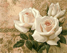 Load image into Gallery viewer, Paint by numbers | Three white flowers | flowers intermediate | Figured'Art