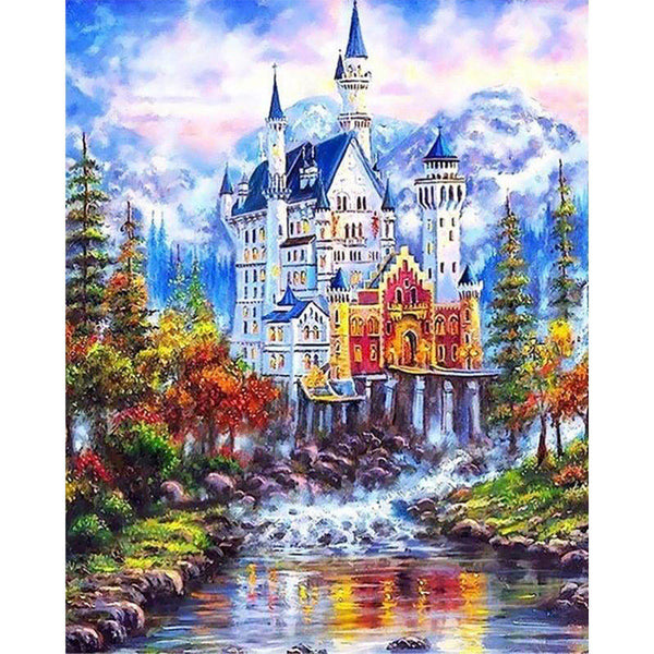 paint by numbers | Fairytale Castle | advanced landscapes | FiguredArt