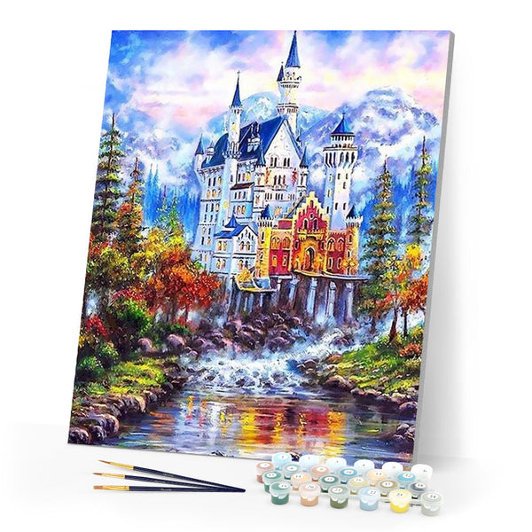 paint by numbers | Fairytale Castle | advanced landscapes | FiguredArt