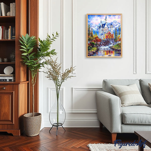 paint by numbers | Fairytale Castle | advanced landscapes | FiguredArt