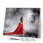 Paint by numbers | Romance Woman and Wolf | animals intermediate wolves romance | Figured'Art