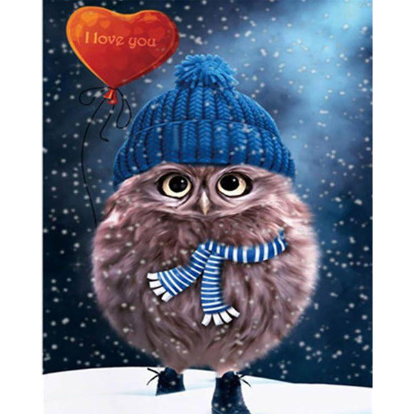 Paint by numbers | Owl I love you | animals owls intermediate | Figured'Art