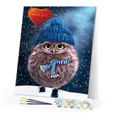 Paint by numbers | Owl I love you | animals owls intermediate | Figured'Art