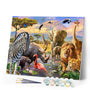Paint by numbers | Animals from Africa | animals advanced lions rhinos zebras elephants | Figured'Art