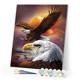 Paint by numbers | The American Eagle | eagles animals intermediate birds | Figured'Art