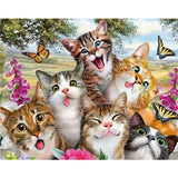 Paint by numbers | Cat family | animals cats advanced | Figured'Art