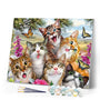 Paint by numbers | Cat family | animals cats advanced | Figured'Art
