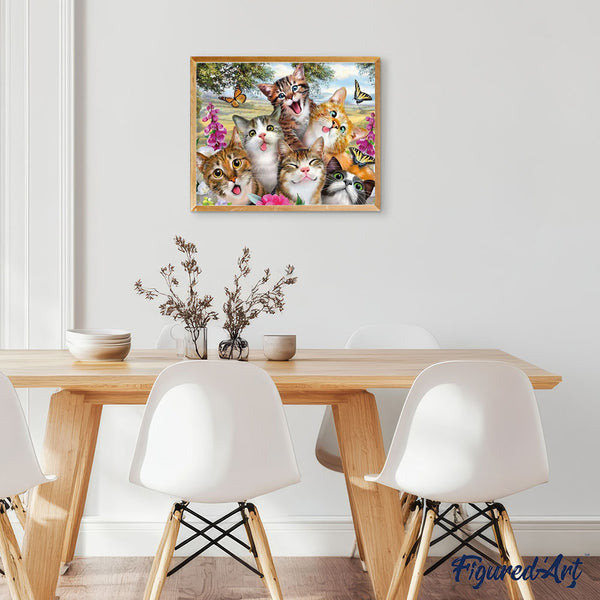 Paint by numbers | Cat family | animals cats advanced | Figured'Art