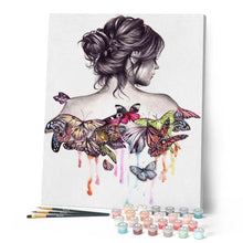 Load image into Gallery viewer, Paint by numbers | Butterfly back | animals easy butterflies | Figured'Art